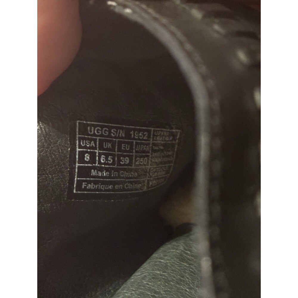UGG Black Leather Mules - Picture 6 of 7